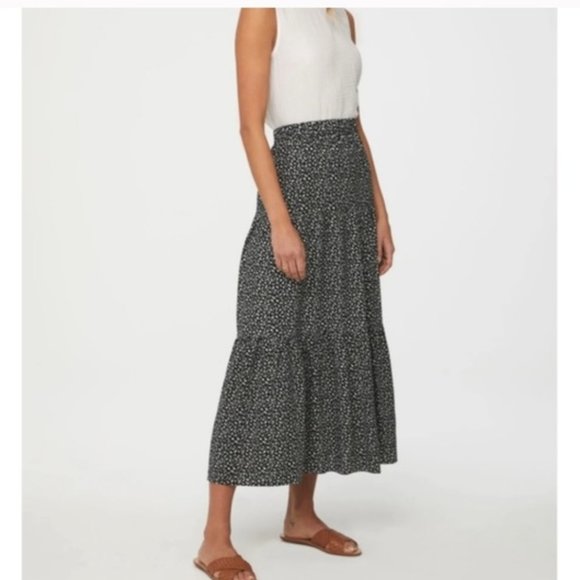 BeachLunchLounge Ramona Dot Print Maxi Skirt XL - Picture 2 of 10